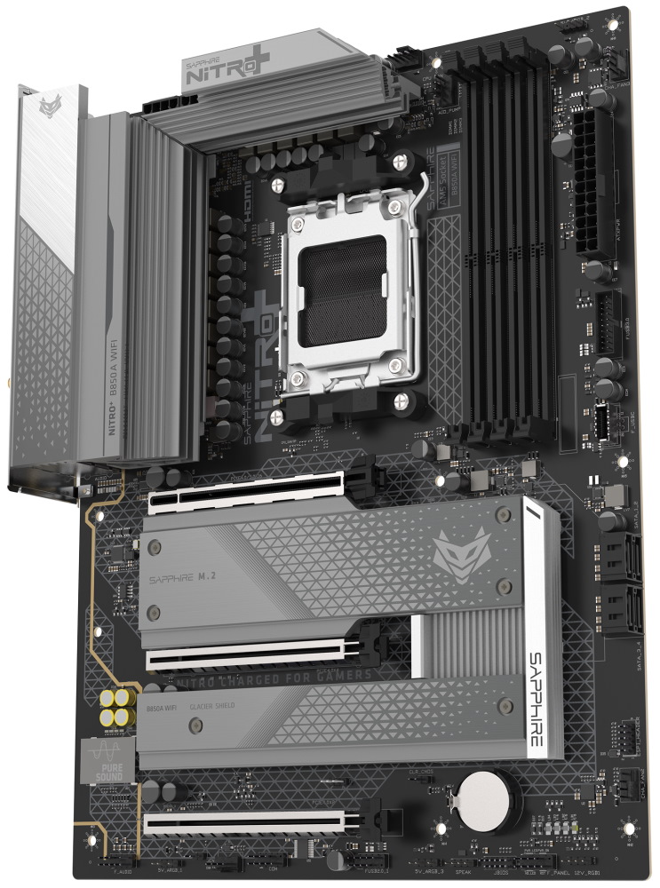 SAPPHIRE NITRO+ B850A WIFI7 / B850 / AM5 / 3x M.2 / DP1.2 / HDMI / Wi-Fi / ATX